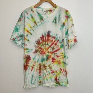 Jerzees Colorful Tie-Dye Cotton Short Sleeve T-Shirt